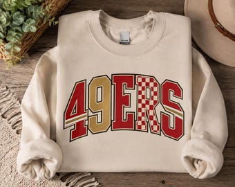 Diseño de sublimación para camiseta de los 49ers, día de partido de fútbol americano PNG (descarga digital)