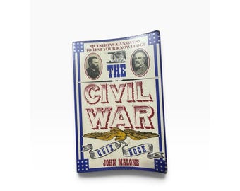 The Civil War Quiz Book John Malone 1992 1st Ed Paperback 9780688112691