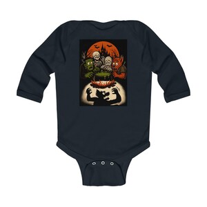Cute Monster Pumpkin Patch Infant Bodysuit | Halloween Baby Onesie
