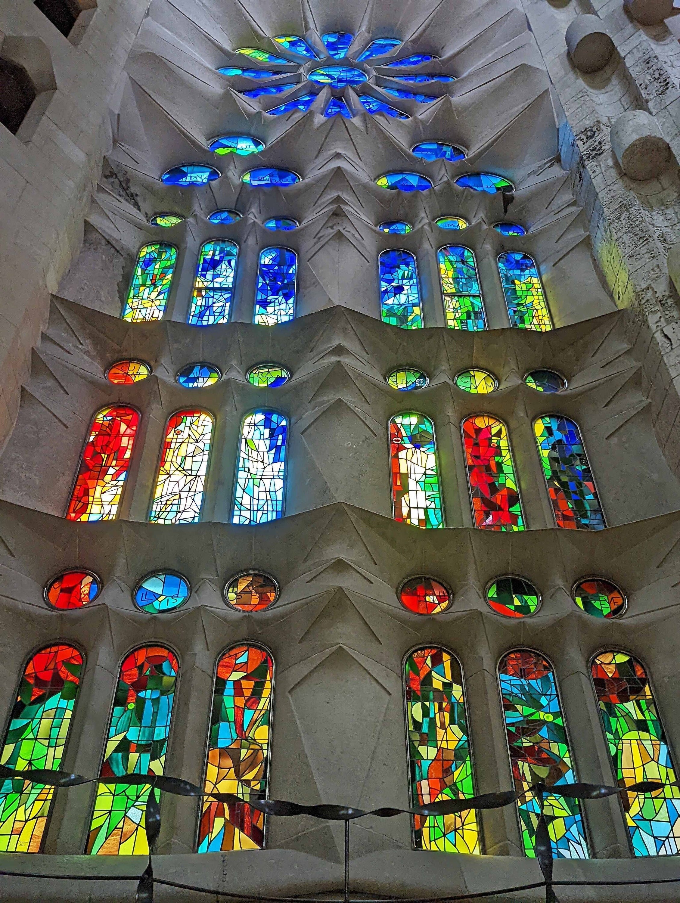 Glass Oil Painting Glass Sagrada Familia Barcelona Church Religious glass-oil-painting-glass-sagrada-familia-barcelona-church-religious