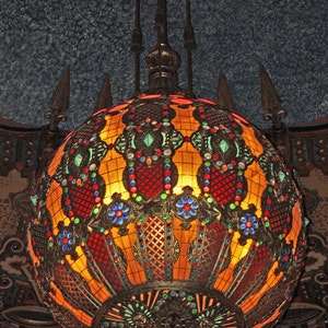 Color Photograph Stained Glass Chandelier - Fox Theater - Color Photograph