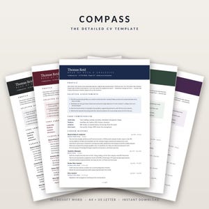 Senior Specialist CV Template, Head of Department Resume, ATS Friendly (Word Download)