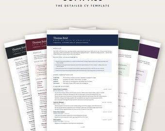 Senior Specialist CV Template, Head of Department Resume, ATS Friendly (Word Download)