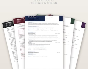 Cyber Security CV Template, Network Security Engineer Resume (Word, ATS Friendly)