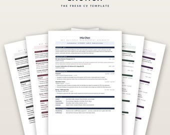 Graduate CV Template Word, First Job Resume, ATS Friendly (Instant Download)