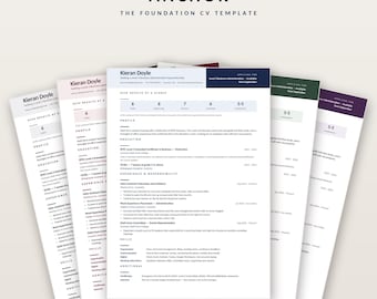 Apprenticeship CV Template, School Leaver Resume, First CV (Digital Download)