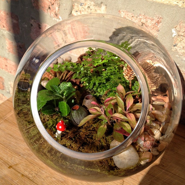 11" Large Modern Glass Sphere - Special order for Sophie