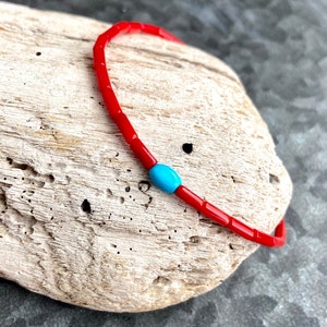 Coral boho bracelet turquoise bracelet turquoise statement bracelet coral beaded bracelet