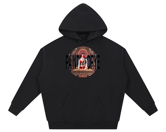 Sudadera con capucha gruesa con logo de Buda Drye pintado