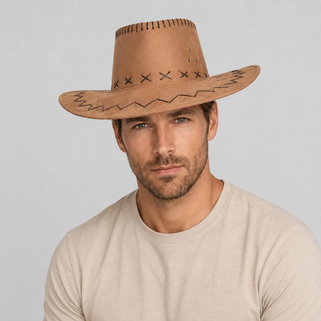 Short Brim Round Hat - Etsy