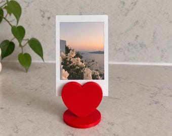 Heart Photo Holder, Picture Display Stand, Instax Photo Stand, Polaroid Photo Holder, Mini Photo Frame, Heart Decor, Photo Display