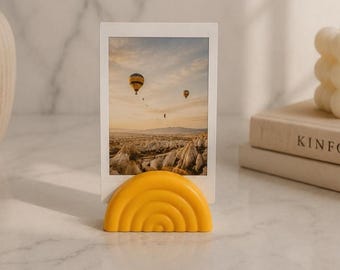 Rainbow Photo Holder, Instax Mini Frame, Mini Photo Frame, Polaroid Photo Stand, Instax Frame, Picture Holder, Photo Display Stand