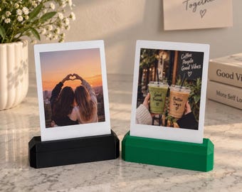 Instax Mini Photo Stand, Polaroid Mini Picture Holder, Instax Mini Frame, Instant Photo Display, Photo Holder, Desk Decor, Best Friend Gift