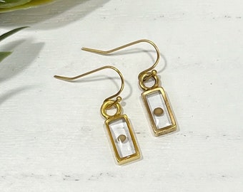 Real Mustard Seed Gold Earrings, Encouragement gift, Mustard Seed Jewelry, Faith Earring, Christian jewelry, Miscarriage gift, Inspirational