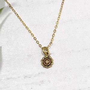 Real Mustard Seed Gold Necklace, Encouragement gift, Mustard Seed Jewelry, Faith Necklace, Christian Jewelry, Inspirational Gift for Her
