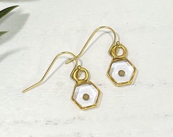 Real Mustard Seed Gold Earrings, Encouragement gift, Mustard Seed Jewelry, Faith Earring, Christian jewelry, Miscarriage gift, Inspirational