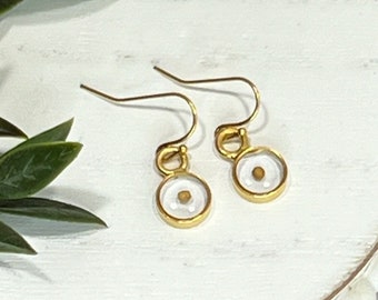 Real Mustard Seed Gold Earrings, Encouragement gift, Mustard Seed Jewelry, Faith Earring, Christian jewelry, Miscarriage gift, Inspirational