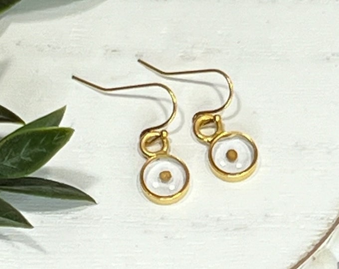 Real Mustard Seed Gold Earrings, Encouragement gift, Mustard Seed Jewelry, Faith Earring, Christian jewelry, Miscarriage gift, Inspirational