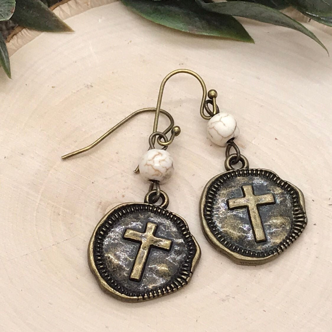 White howlite earrings Clearance