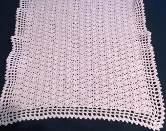 Baby Crochet Blanket - Pink