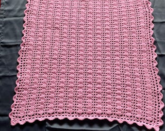 Baby Crochet Blanket - Pink