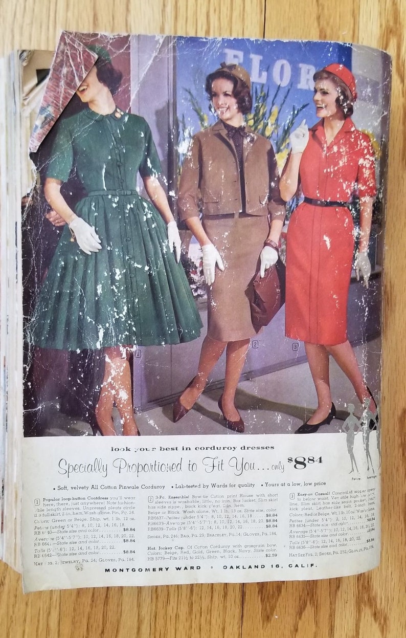 1961 Montgomery Ward Catalog! Fall/winter Etsy