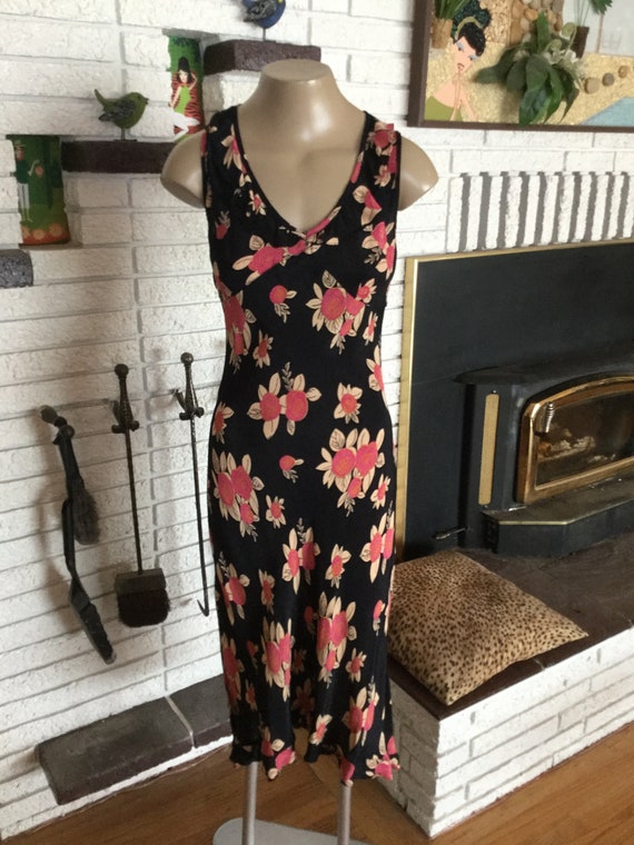 Retro 1930's Dress in Art Deco Floral Print!!