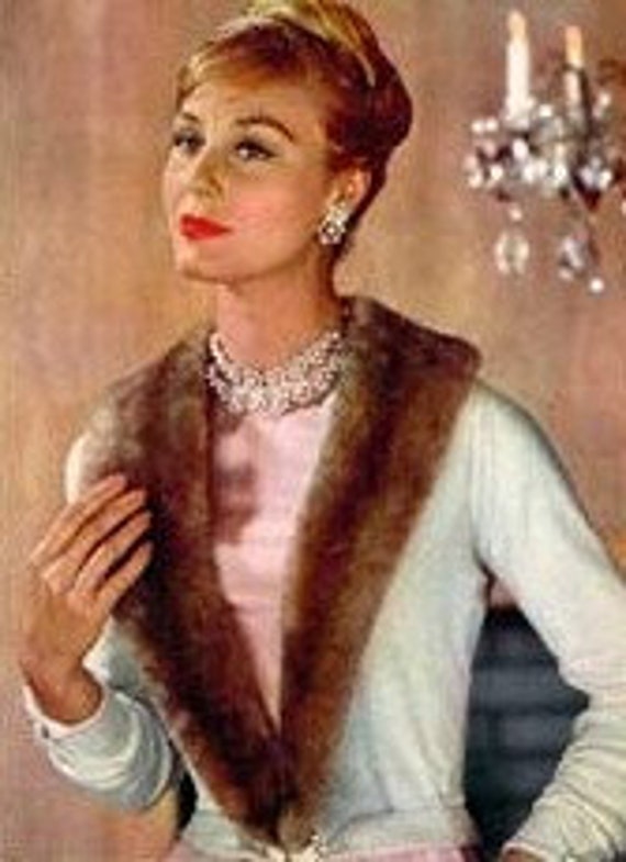 1950's Vintage Blond Fur Collar!! - image 4