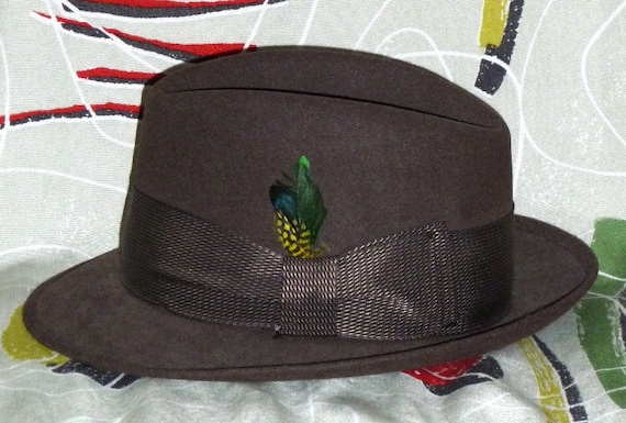 1950's Mens Wool Hat!! Mad Men!!