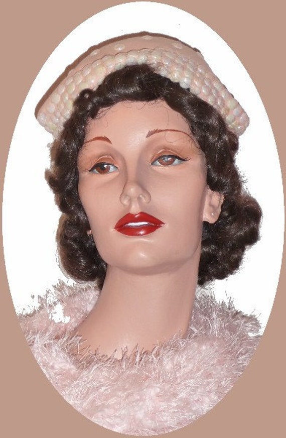 1950's Pink Dress Hat!! - image 1