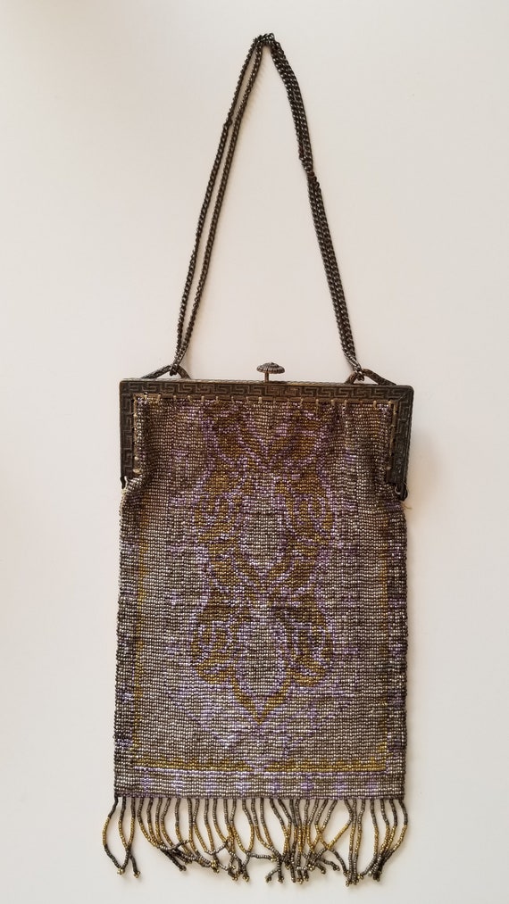 Authentic 1920's Beaded Mesh Evening Purse!