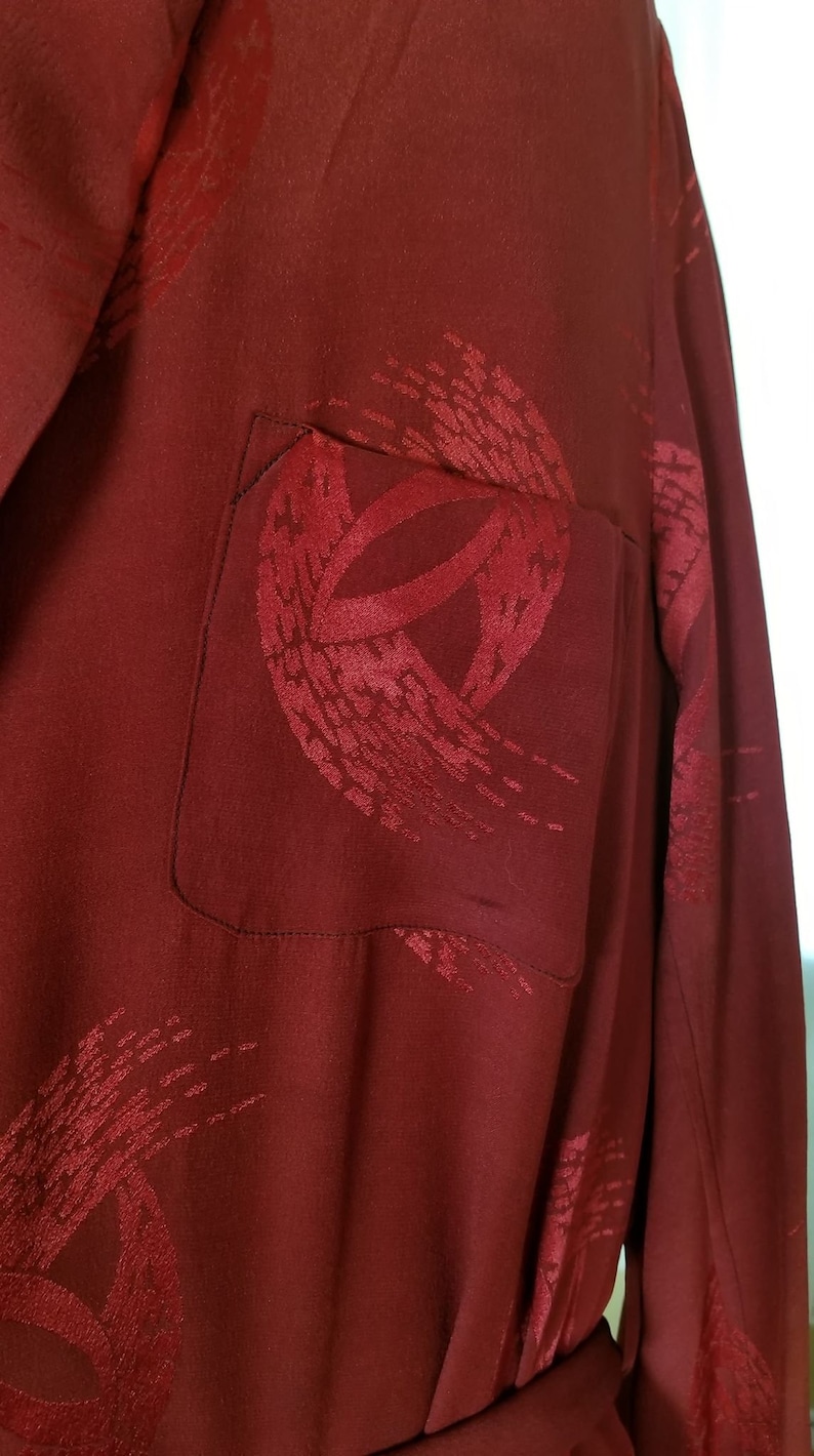 1940/'s Men/'s Raspberry Robe!! New!
