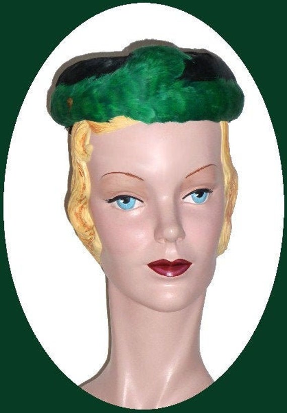 1950's Evening Feather Cap!! - image 1