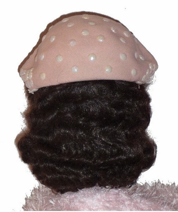 1950's Pink Dress Hat!! - image 3