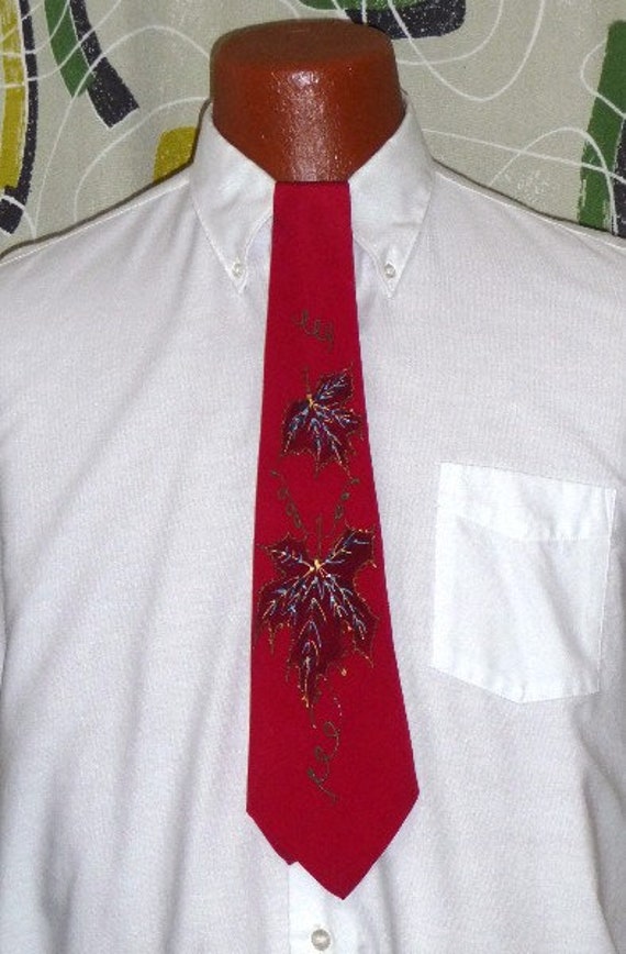 1950's Tie!! Hand Painted!!