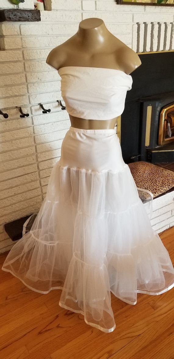 Retro White Formal Petticoat! Size 3X