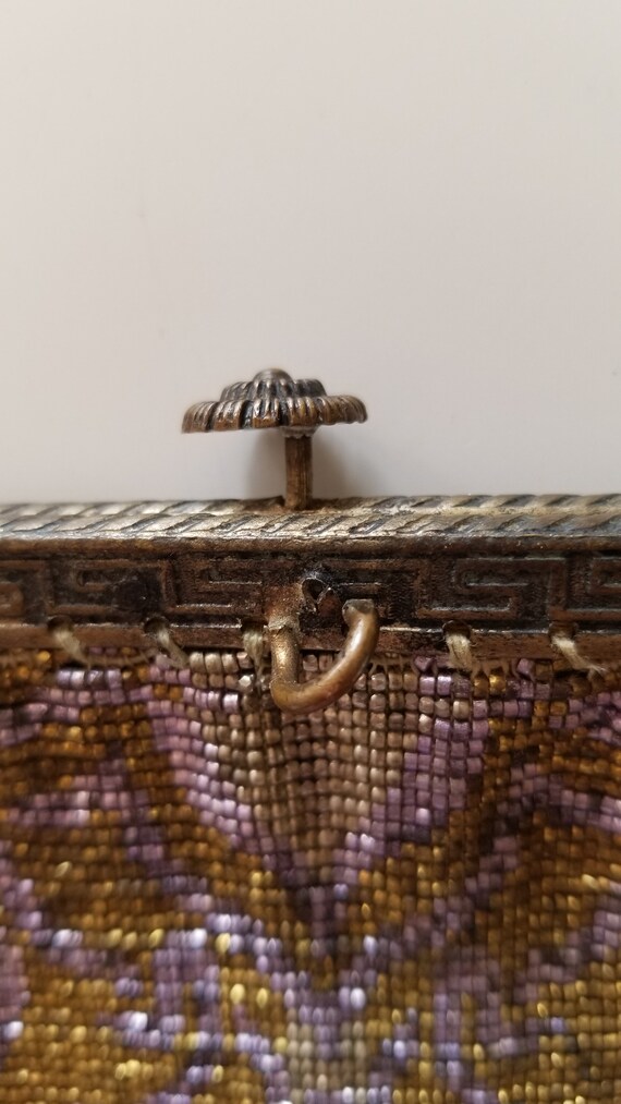 Authentic 1920's Beaded Mesh Evening Purse! - image 8