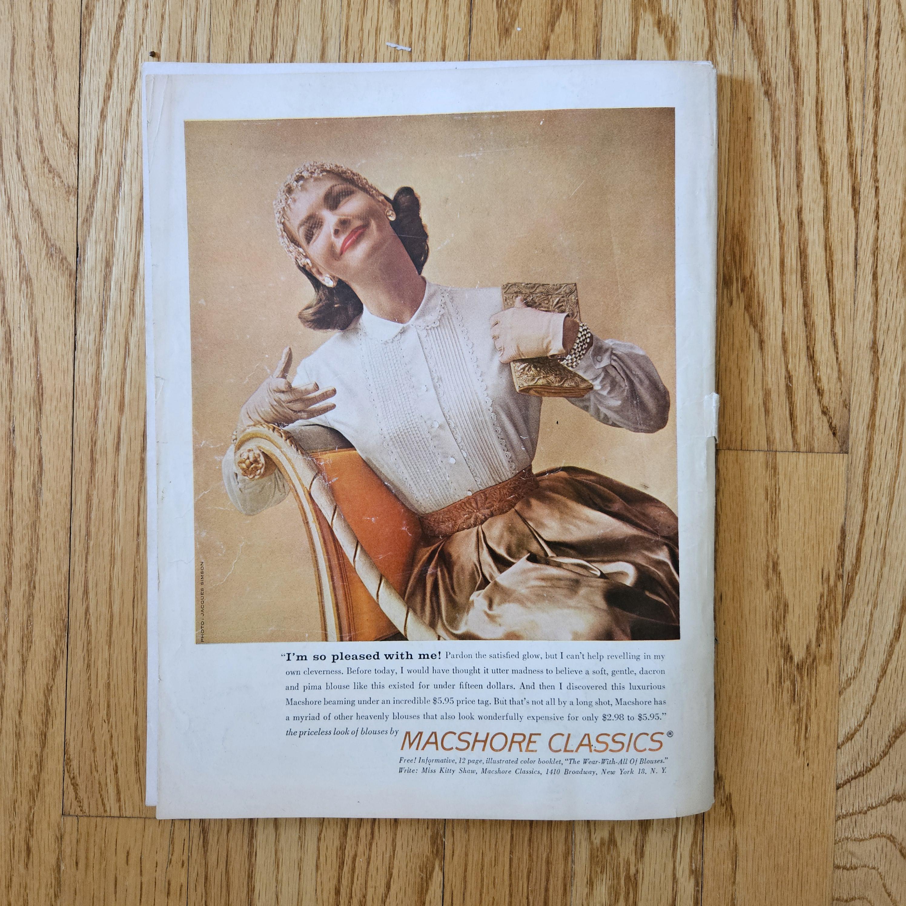 ヴィンテージ・ハーパーズ・バザー誌！1953-1956年、110-128ページ。各