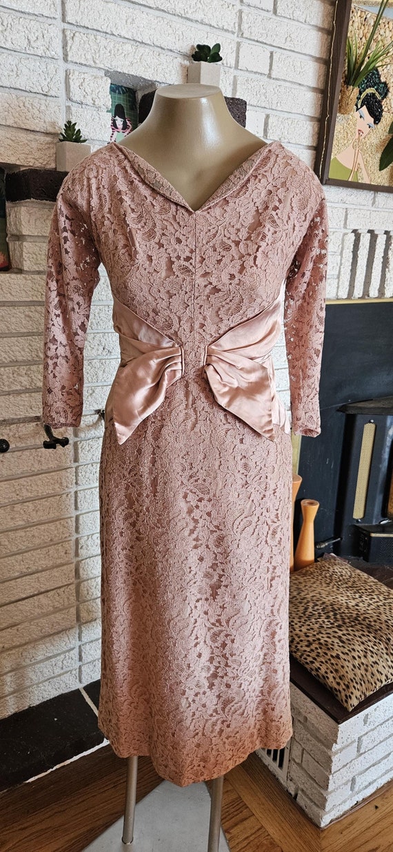 Pretty 1950s Pink Lace Dress Size 10 - Etsy Canada Pretty 1950s Pink Lace Dress Size 10 - Etsy Canada
