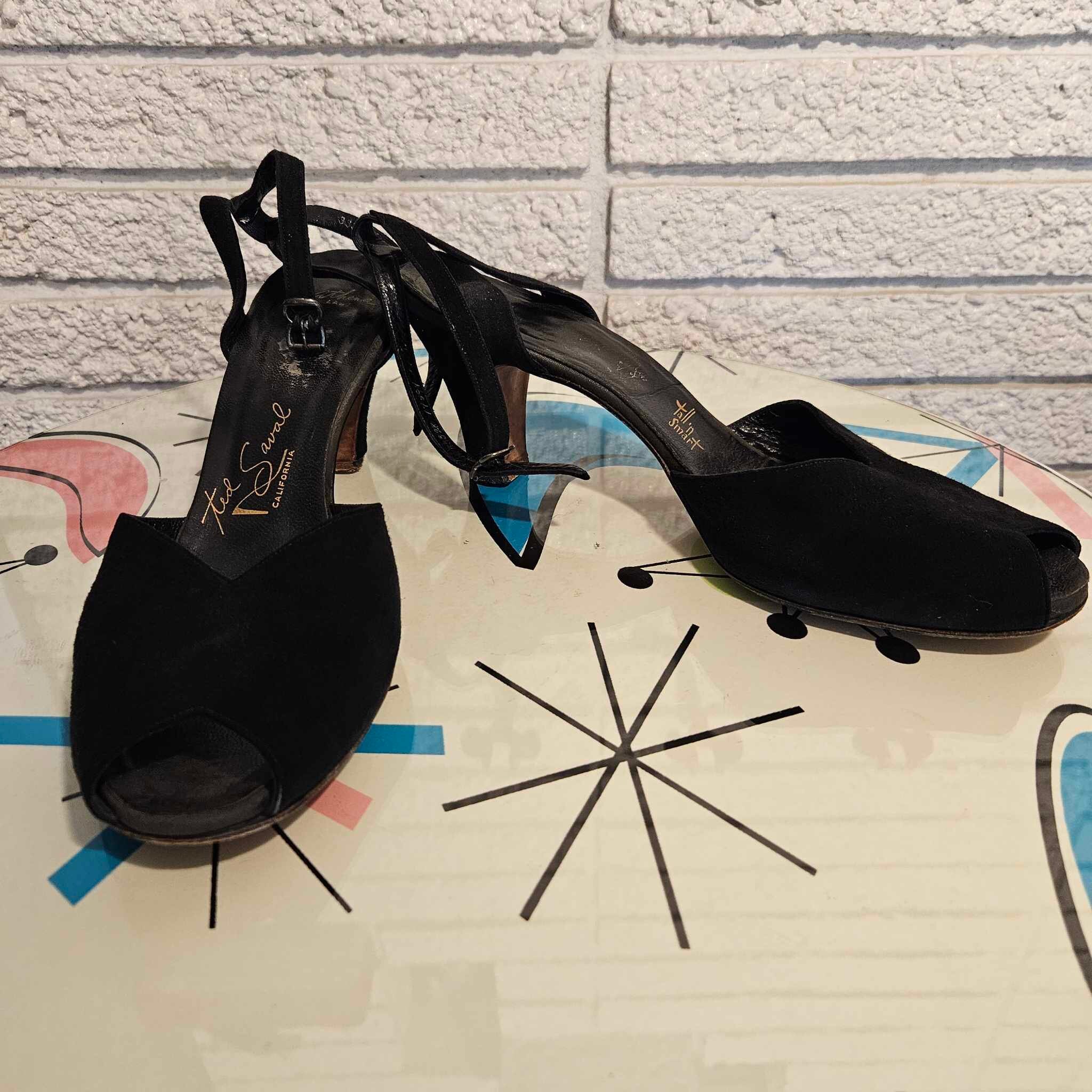 Black suede ankle strap replacement best sale