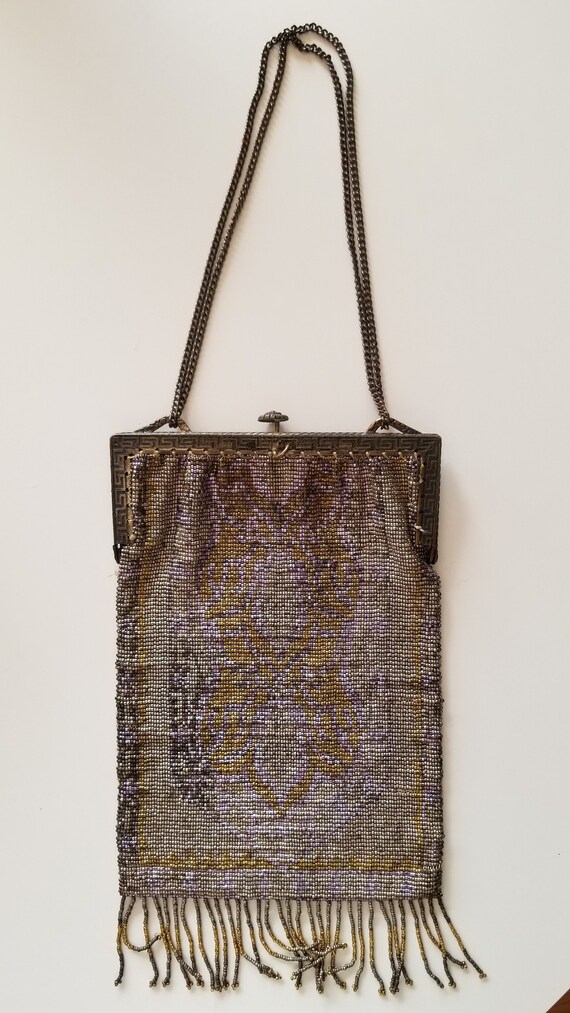 Authentic 1920's Beaded Mesh Evening Purse! - image 6