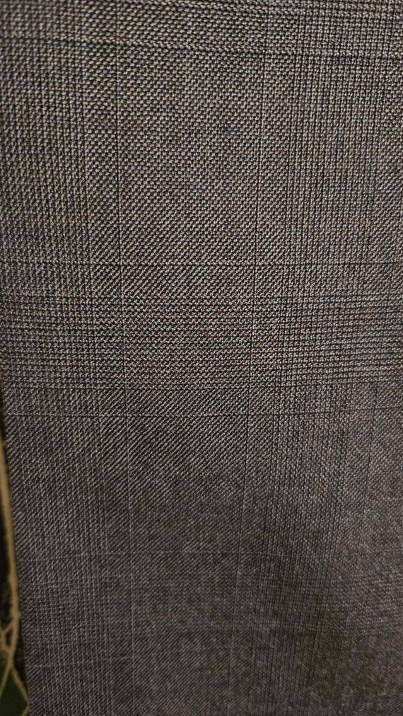 NEW!! Retro 1950's Brown Wool Weave Pleated Cuffe… - image 2