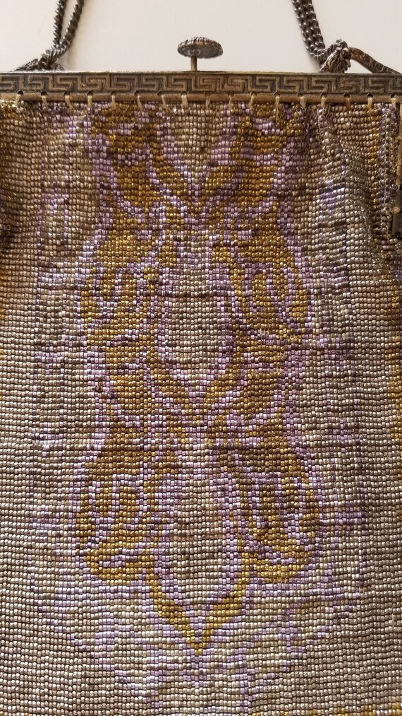 Authentic 1920's Beaded Mesh Evening Purse! - image 2