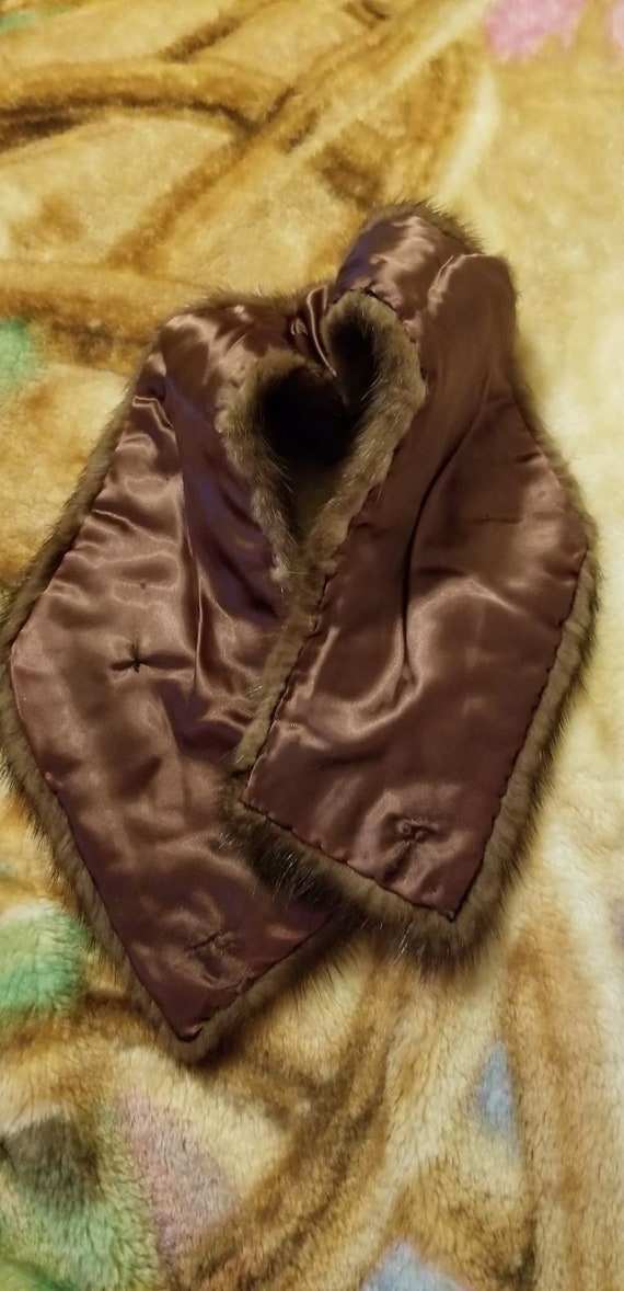 1960's Brown Vintage Fur Collar!! - image 2