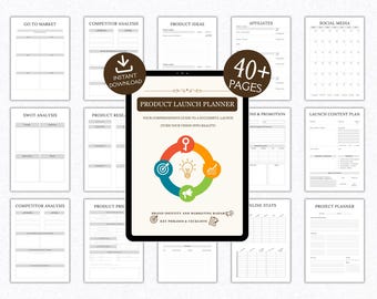 PLR-Produktlaunchplaner, Produkteinführung, Neue Produkteinführung, Produktplaner, Vorlage für einen Launchplan, Ideen für neue Produkteinführungen