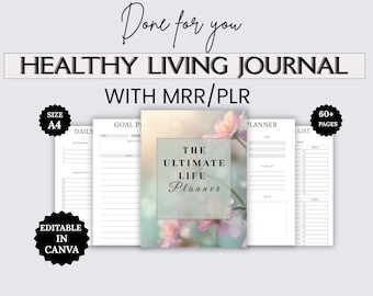 Ultimativer Lebensplaner | Canva-Vorlage | PLR MRR | Digitaler Download