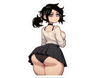Ashley Graves Anime Girl Butt Sticker | Kiss-Cut Vinyl Sticker, Laptop Decal