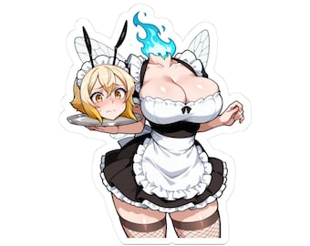 Apis Anime Bee Maid Dullahan Busty Character Sticker for Halloween | Kiss-Cut Sticker