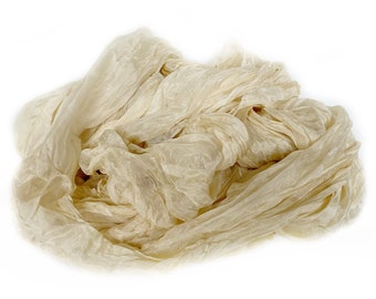 ecru silk scarf -  Sparkle Wine - silk scarf, ecru silk scarf, off white  silk scarf . SPECIAL ORDER