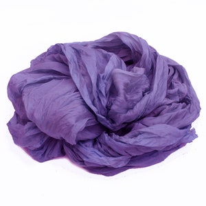 foulard en soie violette - Unspoken - foulard en soie violette